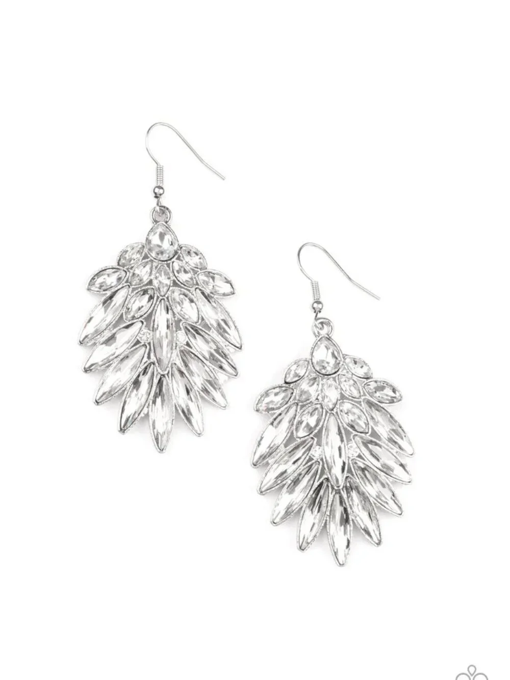 Paparazzi Jewelry Accessories - My Good LUXE Charm - White Earrings - Vintage